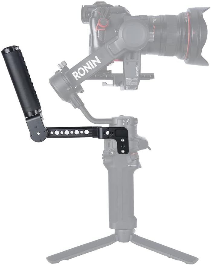 Leather Handle Grip Kit for DJI Ronin S/SC / RSC2, 200 Degree Adjustment Handgrip with Rosette Mount Extension Bracket - 332