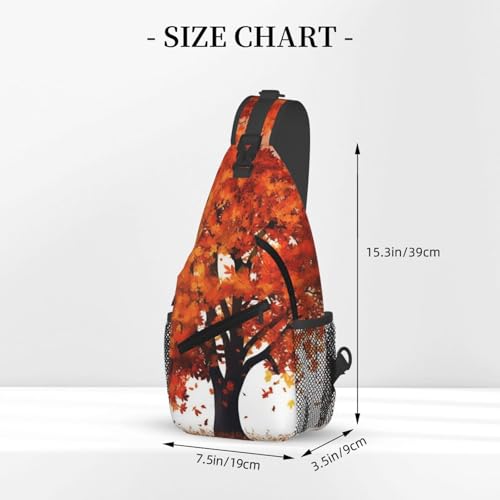 Bolso cruzado unisex negro tipo sling para viaje y senderismo miniatura 2