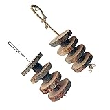 MYSUNBAR 2PCS Kauspielzeug für Kaninchen, Natürliches Apfelholz Kauen Stöcke Verbesserung der Zahngesundheit Zahnpflege Molar Spielzeug Kauspielzeug für Kaninchen Meerschweinchen Hamster
