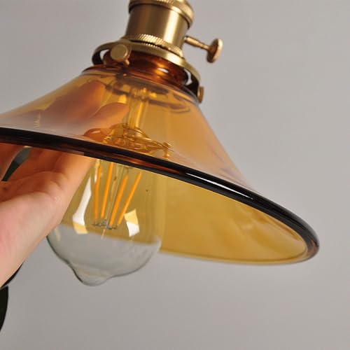 Lampe suspendue E27 en verre pour éclairage de cuisine