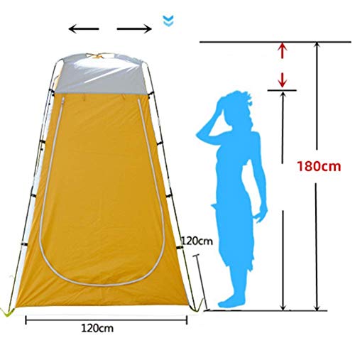 Tente de douche de camping portable pliante sous forme d'auvent de toilette de voyage