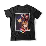 T-Shirt Toradora Girl Characters Event Family Novelty Gift for Men Sleeve Short Unisex Women Big Friend Multicoloured