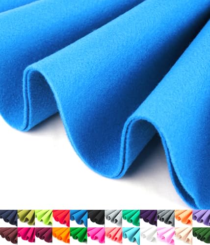 Image of Barcelonetta | Felt Fabric | 36 inchX 36 inchSquare | 1.6mm Thick | Acrylic & Soft | Felt by The Yard | Felt for DIY Crafts, Projects, Sewing (Turquoise, 36 inchX 36 inch)