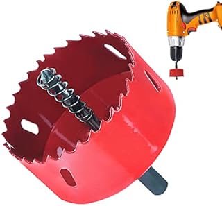 75mm Bi-Metal Hole Saw M42 HSS Hole Cutter Drill Bit Multifunction Hole Saw Drill Bit Kit Cutting Circular Holes for Wood, Plastic, Plywood, Soft Metal Sheet
