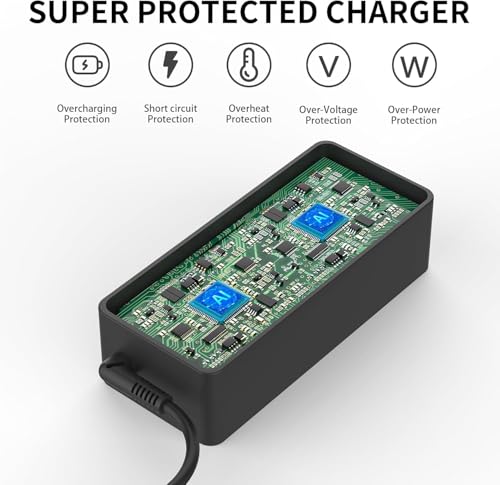 Image of 45W USB Type C AC Adapter Compatible wiht Lenovo Chromebook C330 300e 100e 500e N23 Yoga, Lenovo ThinkPad T480 T480s T580 2nd Gen MTK AST Type-C 20V 2.25A 45Watt Laptop Power Charger