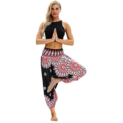 URVIP Women's Drop Bottom Baggy Gypsy Hippie Boho Yoga Harem Pants Bloomers One Size YCL-023 Cover