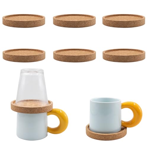 8 Slots Stackable Coffee Cup Organizer, Soft Wood Mug Storage Rack, Space Saving Stackable Cup Holder for Cabinets & Pantries, Home & Office Use, Fits Mugs with Diameter ≤ 3.9 Inches - Image 7