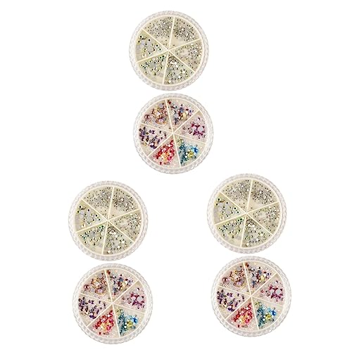 LALAFINA 6 Pçs Broca Para Unhas Pacote De Manicure Profissional Com Strass Ferramenta De Arte Para U