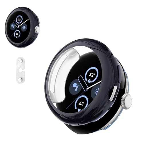 KONXISA Google Pixel Watch 4 45mmX}[gEHb`pP[X _炩TPUfރJo[ [d⏕t pیX}[gEHb`Jo[ ϏՌ h~ XN[veN^[VFAubN