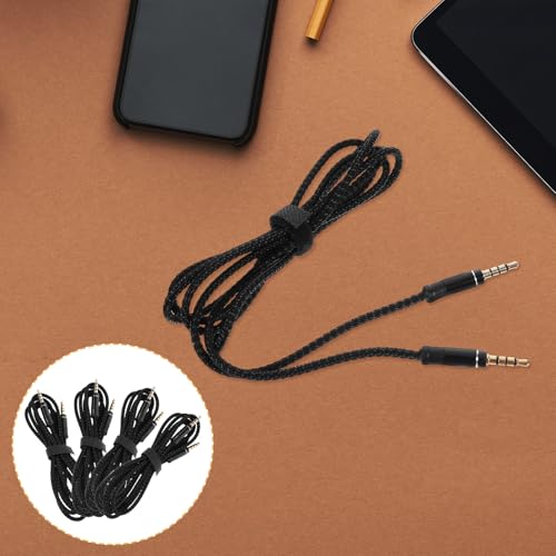 Cable auxiliar Jack 3.5mm macho a macho 1.5m nylon x4 miniatura 7