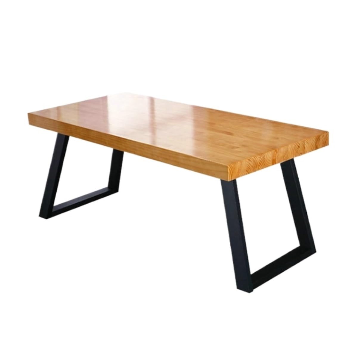 Wdsopk 1 Writing Study Desk Modern Computer Desk Solid Wood Metal Legs Office Desk Home Table Large Workstation Study Writing Desk Laptop Table Office（180X80x75cm）