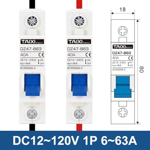 MCB Protector de coche 2P disyuntor CC 16A con aislamiento total de polos 2