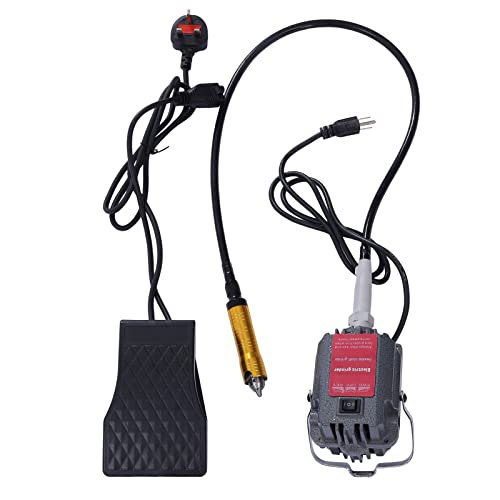Hanging Flexshaft Mill Rotary Tool Flex Shaft Grinder with Foot Switch 320W Power Infinite Speed 0-18000rpm Forward Reverse Switch for Metalworking Wood Carving Polishing DIY Projects