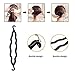Set of 20 Donut Bun Maker Fashion Hair Design Styling Accessory Maker Pads Hairpins Hairabands Clips Donut Maker Hair Braiding Tool Kit for Ladies Girls DIY Magic Hair Twist Styling Set