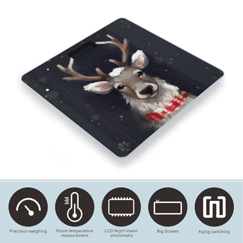 Báscula Digital Inteligente Reindeer para Baño con Display Grande miniatura 3