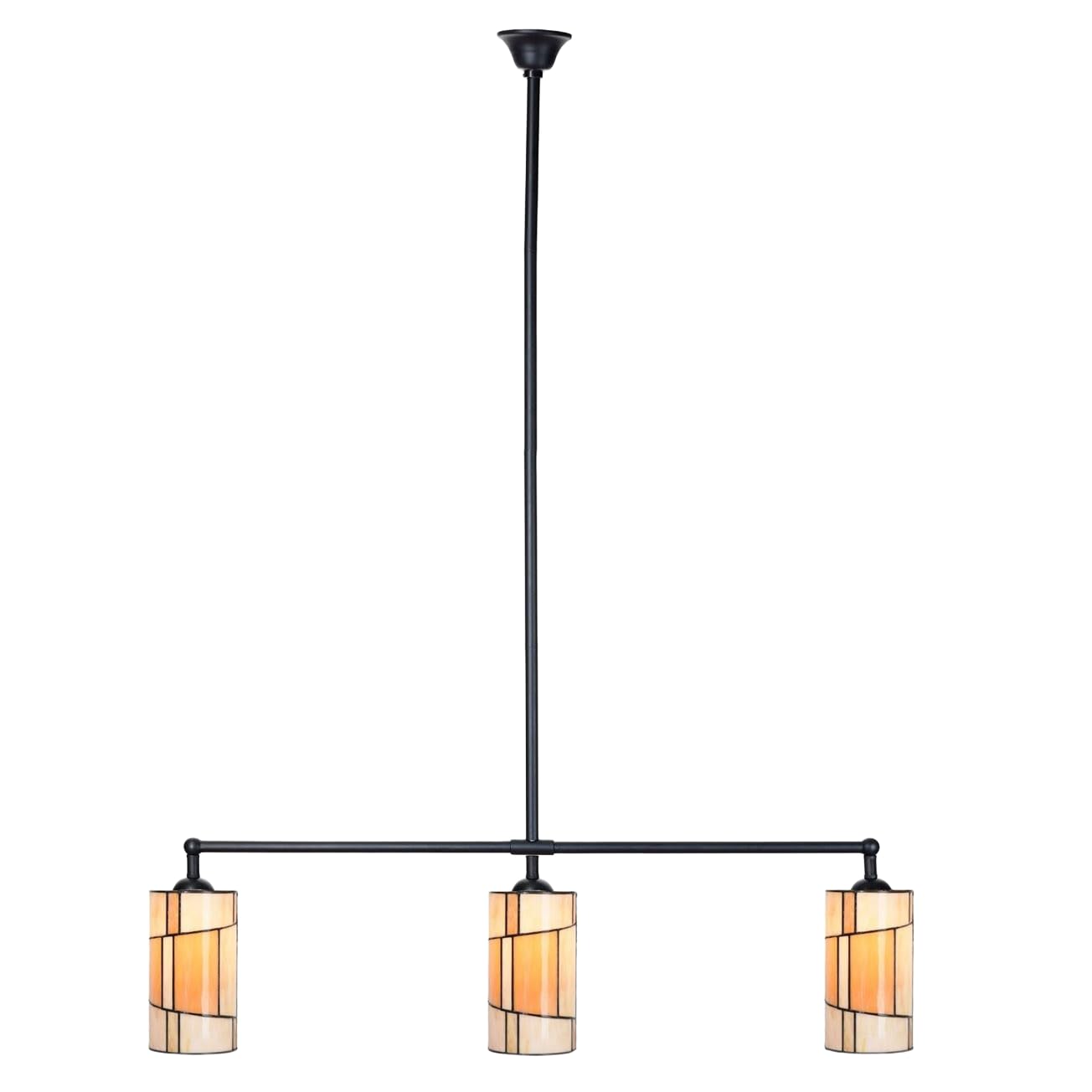Lampe Tiffany-style T d'exception avec verre assemblé main - 3
