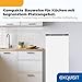 Exquisit Gefrierschrank | 145 l Nutzinhalt, Energieklasse C, 39 dB(A) | hohe Bauform für mehr Stauraum, 4-Sterne-Gefrieren, manuelle Temperaturregelung, wechselbarer Türanschlag | GS5145-050C weiss