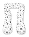 Amilian Almohada de embarazo para dormir, almohada para dormir de lado, con funda, para adultos, universal, grande, estrella fugaz gris, tipo A Pregnancy Pillow bodypillow