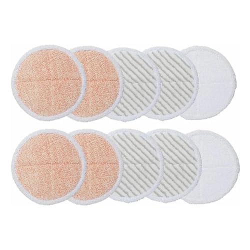 PonpEd 10 Stück 。 Mikrofaser-Reinigungspads, Squeeze-Mop for nasse oder trockene Verwendung 。 Kompatibel mit Bissell Spinwave 20522 2240N 2039A 。 Bodenreinigungs-Mopp-Pads