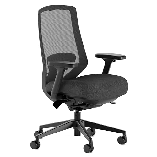 Branch Ergonomic Chair Pro - Mesh Office Chair with 14 Points of Adjustment - Height, Depth & Tilt Adjustable - 5D Armrests - Forward Tilt, Smooth Recline, and Lumbar Support - Black