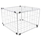 GATHINESS Foldable Small White Pet Cage for Cats Car Use with Anti-Scratch Design, Portable Cat Carrier for