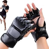 Gungtj Taekwondo-Box-Trainingshandschuhe, Halbfinger-Handschuhe für Sparring, Boxsack, Kampfsport, MMA und Training