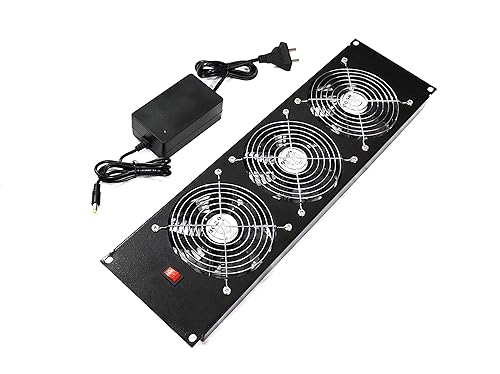Image of Fourdot 19Inch U Rack Mount Network Server Front Exhaust Cooling (3U 3X120mm High Speed Cooling)