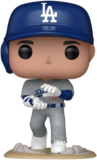 Funko POP! MLB Los Angeles Dodgers Shohei Ohtani Vinyl Figure, Grey Away Uniform, Number 126, 4.3 Inches