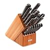 WÜSTHOF Gourmet Eighteen Piece Block Set | 18-Piece German Knife Set | Precise Laser Cut High Carbon Stainless Steel Kitchen Knife Set with 17 Slot Wood Block – Model