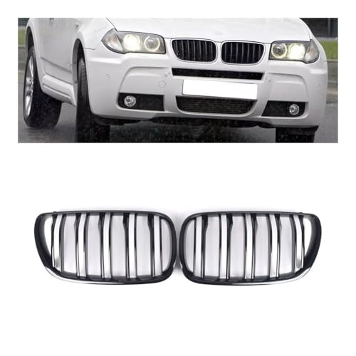 Sustituye la rejilla delantera de tu E83 X3 2007-2010 desgastada con este doble listón 6