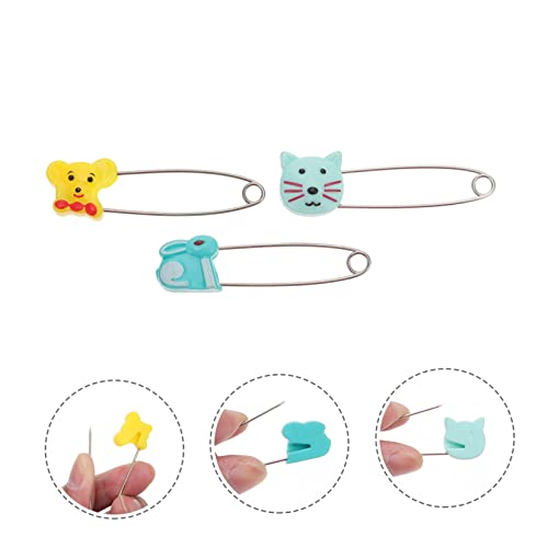 Toyvian 10stücke Cartoon-anstecknadeln Mit U-förmigem Verschluss Cartoon-schnallen Sicherheitsnadeln Material Für Stoffwindeln Bastelarbeiten Einladungen Zur Babyparty Und Spiele