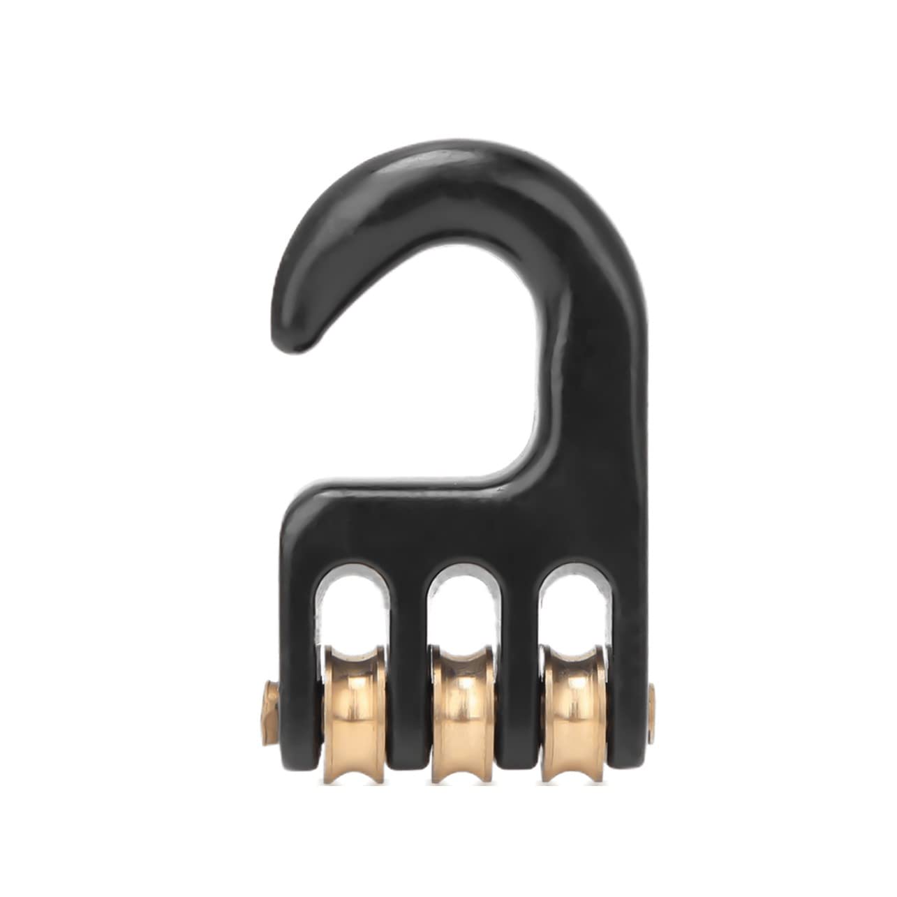 DAUERHAFT Gancio per puleggia per sartiame da Windsurf, Gancio per puleggia per sartiame a 3 rulli, Accessorio da Surf in Lega di Alluminio Resistente per sartiame da Windsurf