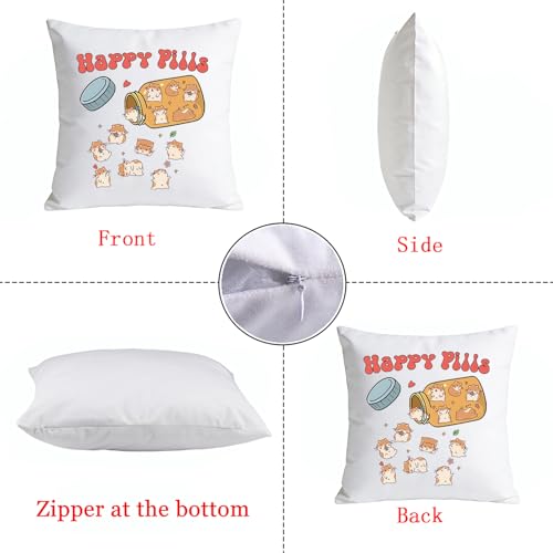 Taie d'oreiller hamster housse coussin imprimé animal mignon - 8