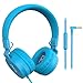 Produktbild PuroBasic Volume Limiting Wired Headphones for Kids, Boys, Girls 2+ Foldable & Adjustable Headband  by Puro Sound Labs, (Blue)