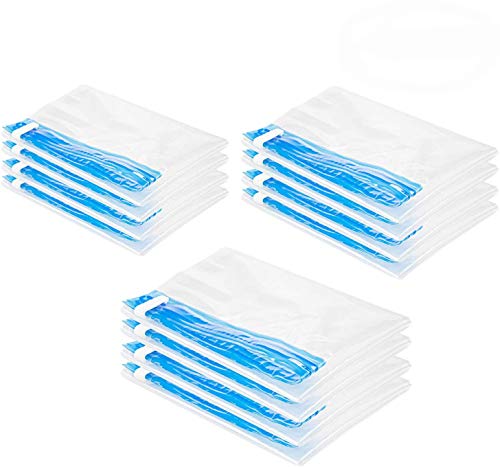 Tebery Suob Vacuümzakken, set van 12 stuks, 3 maten (35 x 50 cm, 60 x 40 cm, 50 x 70 cm)