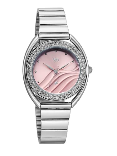 Image of Fastrack Vyb Eclipse with Quartz Analog Pink Dial Steel Stainless Steel Strap Watch for Girls - FV60123SM01W