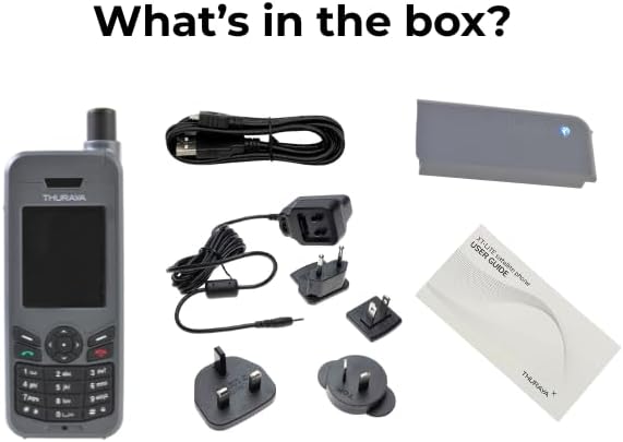 Miniatura 10 de OSAT Thuraya XT-LITE Teléfono satelital + SIM prepago estándar de 30 unidades  Validez de 365 días  Cobertura de voz y SMS para comunicaciones