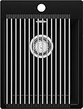 PRIMAGRAN Fregadero Cocina Negro Metallic 38x50cm, Sobre encimera al mueble 40cm - Riga S040