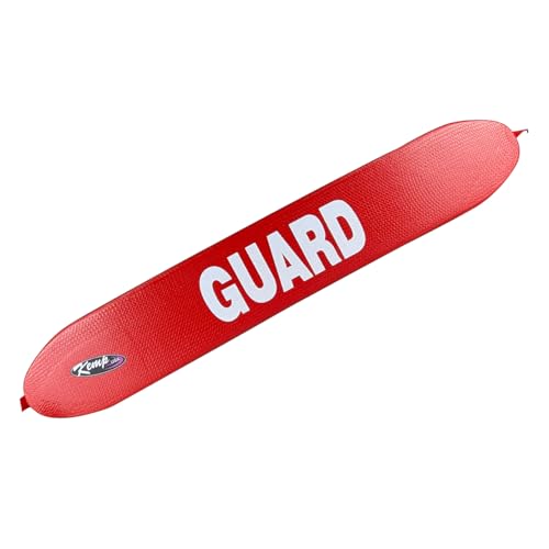 Kemp USA 40 Inch Training and Water Safety Tube Red High Visibility Lifeguard Instruction Float Mesh Construction Grip Texture Swim Training Aquatic Safety Equipment