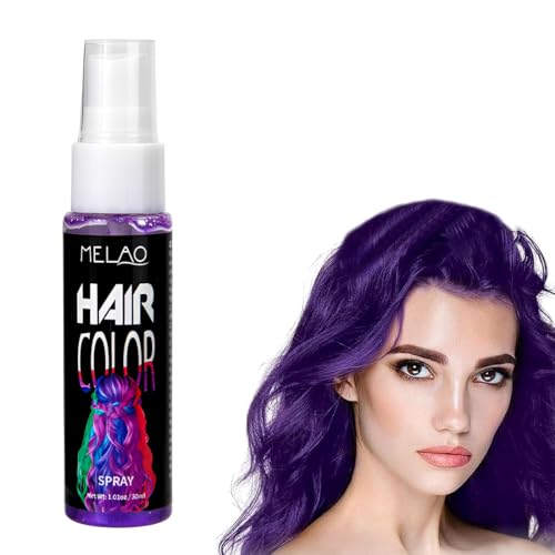 LAKPYN 1 pieza Tinte temporal para el cabello violeta, spray colorante para el cabello, tinte lavable