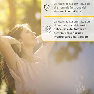 SWISSE Ultiboost- Vitamina D 2000 UI, Integratore Difese Immunitarie Adulti, Integratori Alimentari Donna e Uomo con vitamina D3 per Mantenimento Ossa e Denti Sani, Made in Italy, 100 Capsule Molli