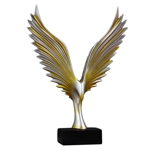 Ornement de maison doré aile de faucon : idée cadeau déco table originale