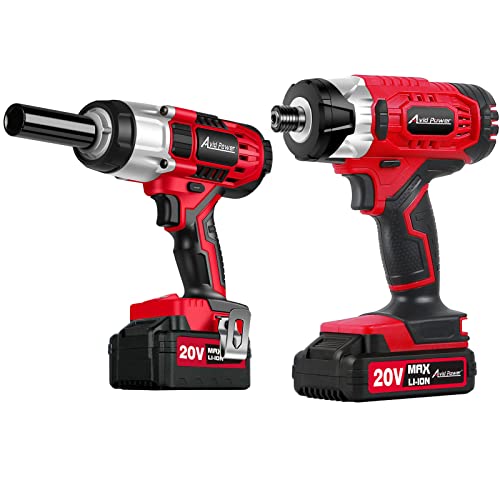 Avid Power Cordless Impact Wrench Bundle With 20V Impact Driver Kit #TOP7