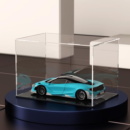 Image of Acrylic Display Case with Ball Stand for Full Size Soccers, Versatile Clear Acrylic Display Box for Sport Souvenirs Showcase