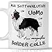 Tazza Border Collie per Uomo Adatta a Colazione, The, tisana, caffè, Cappuccino. Gadget Tazza Mai Sottovalutare Un Uomo con Un Cane Border Collie. Idea Regalo Originale
