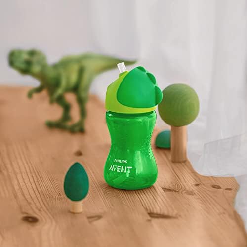Philips Avent Pipetli Bardak, 12 Ay+, 300 ml, Desenli, Damlatmaz, Kolay Tutuş, Bulaşık Makinesinde Yıkanabilir, BPA İçermez, Yeşil, SCF798/01 - Görsel 6