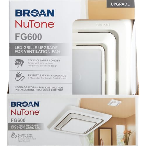 Image of Broan-NuTone FG600 Grille Upgrade, White