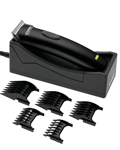TONDEO Profi Haarschneidemaschine ECO XP LITHIUM BLACK | Haarschneider inklusive Ladestation und Aufsteckkamm für 5 verschiedene Schnittlängen (4 / 8 / 12 / 16 / 20mm)