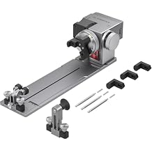 ATOMSTACK Maker R8 Laser Rotary Roller, Multi-Function Chuck for Ring, Sphere, Mug, 180 Angle Adjustable, 6000mm/min High Speed, Plug & Play, for ATOMSTACK, XTOOL, Creality, LightBurn