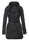  khujo Damen Oakland Jacke, Schwarz (Black 200), 38 (Herstellergröße: M)